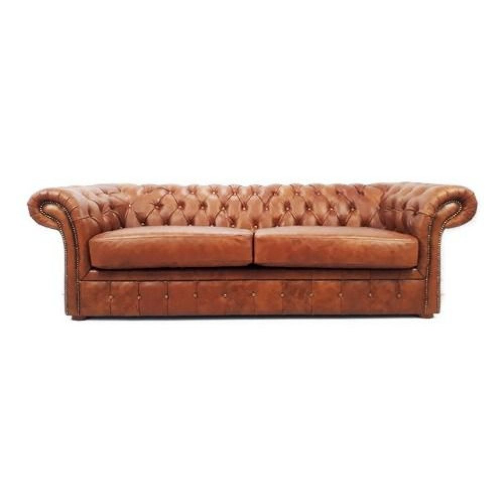 Chesterfield Marrom Couro Sofá 100% Couro Legítimo