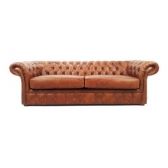 Chesterfield Marrom Couro Sofá 100% Couro Legítimo