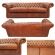 Chesterfield Marrom Couro Sofá 100% Couro Legítimo