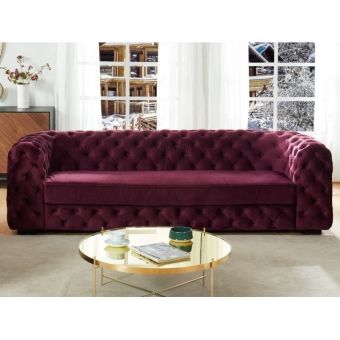 Sofá Chesterfield 03 Lugares vermelho 230