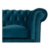 Sofá Chesterfield Verde Cor:Verde