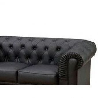 Sofá Chesterfield Preto