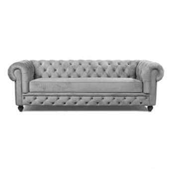 Sofá Chesterfield Bege 220