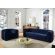 Sofá Chesterfield 03 Lugares azul 230 cm e Poltrona 110 cm
