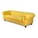 Sofá Chesterfield Amarelo Com 210 Para Decoração