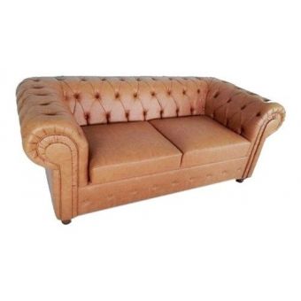 Sofá Chesterfield  Marrom Sala Eventos Decoração