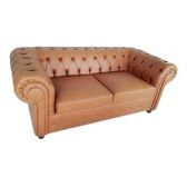 Sofá Chesterfield  Marrom Sala Eventos Decoração
