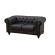 Sofá Chesterfield Preto