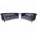Conjunto Sofá 3 E 2 Lugares Sofá Chesterfield Couro