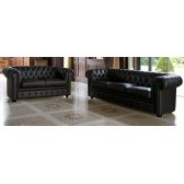 Sofá Chesterfield Couro Natural legitimo 3 Lugares e 2 Lugares