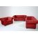 Sofá Chesterfield 03 e 2 Lugares vermelho  + Poltrona