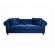 Sofá Chesterfield Azul Sala Decoração 200cm