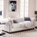 Sofá Chesterfield Branco 230cm Sala Decorações
