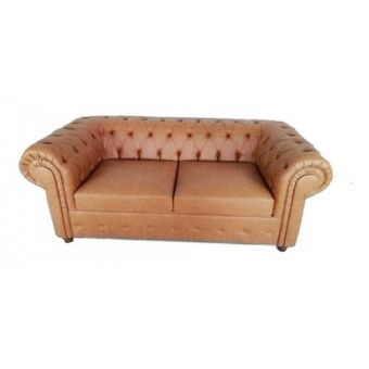 Sofá Chesterfield  Marrom Sala Eventos Decoração