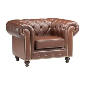 Sofá Chesterfield 2 Lugares +1 Poltrona Couro